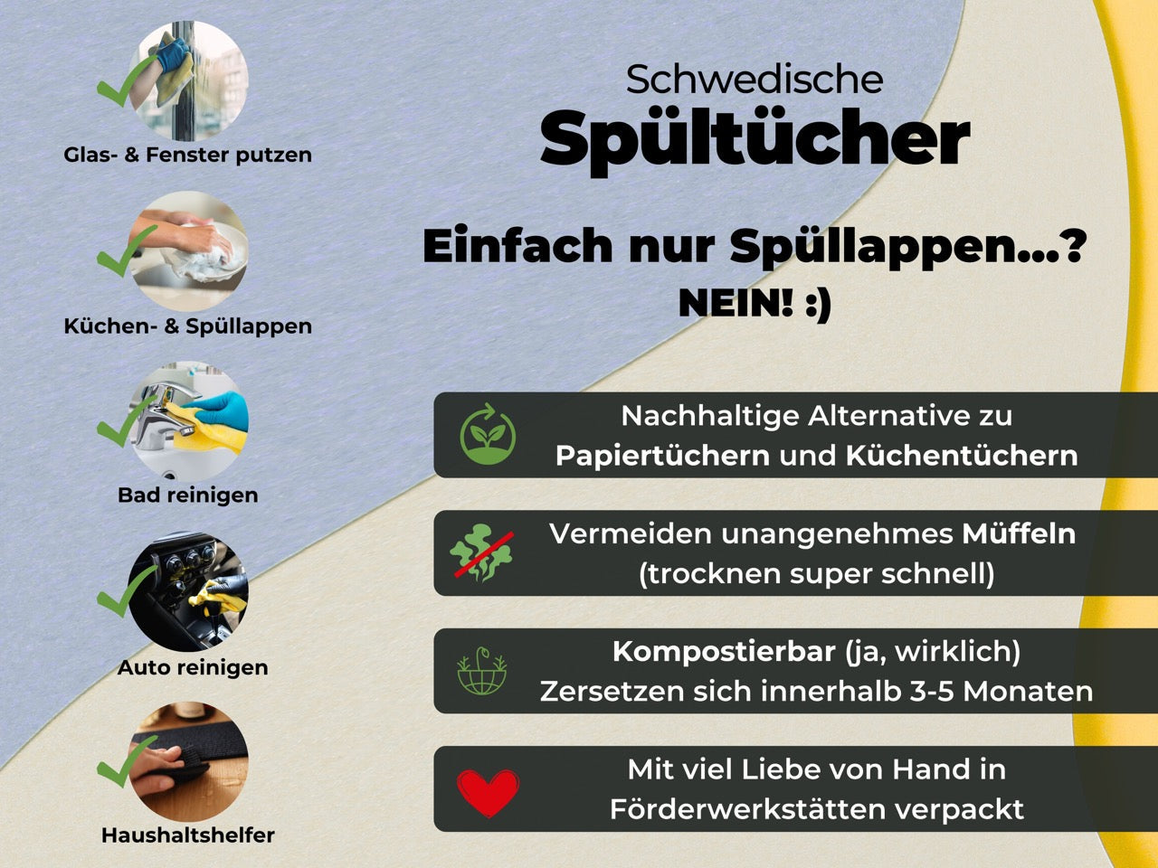 5x Art Spültücher bedruckt Set - William Morris Meisterwerke