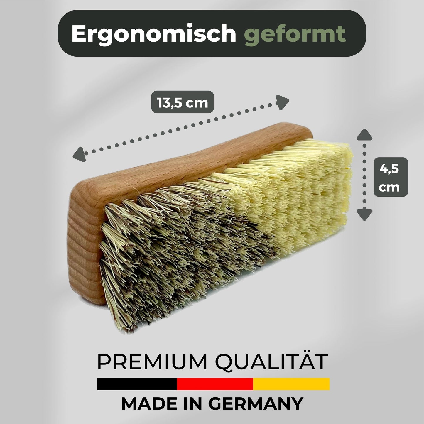 Gemüsebürste Holz zwei Härtegrade - Obst- & Gemüsereiniger